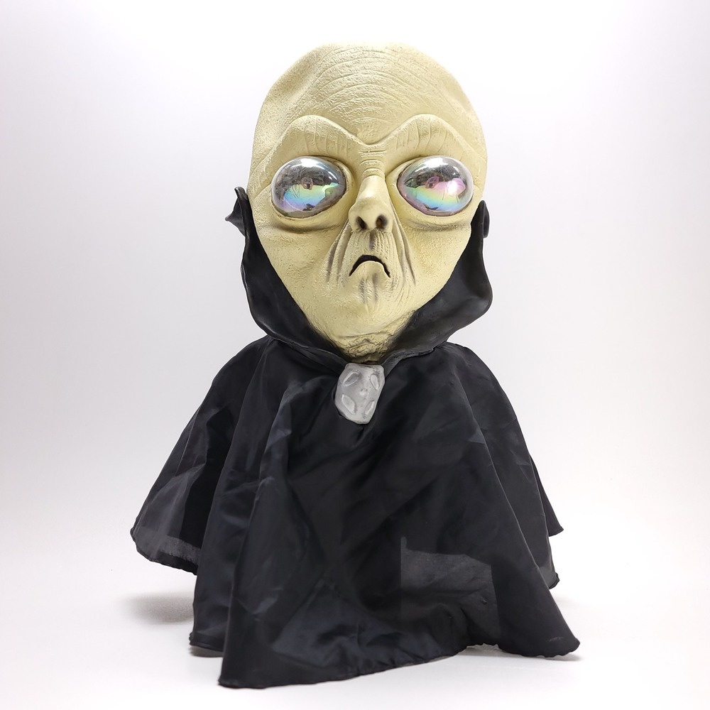 Fun World Alien Mask Iridescent Eyes Black Cowl Easter Unlimited 8924 Sci-Fi